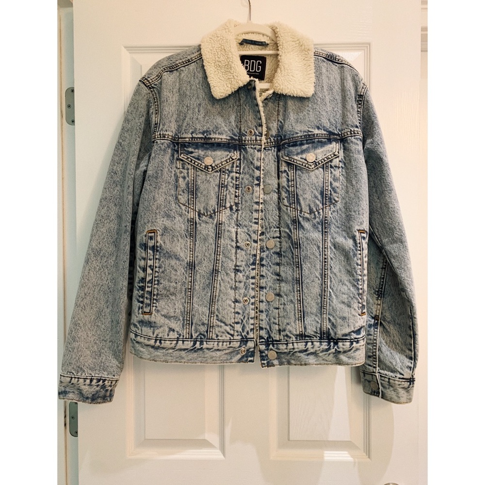 Urban Outfitters Sherpa Lined Jean Jacket
